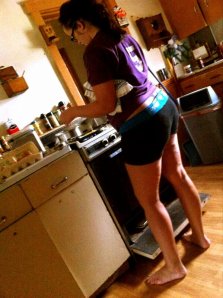 Keeping it hot in the kitchen girlfriend