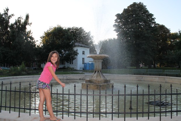 Unlike Philadelphia, PA, Marylanders are not welcome to swim in the fountains.