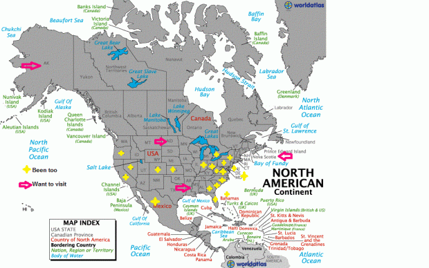 Map North America