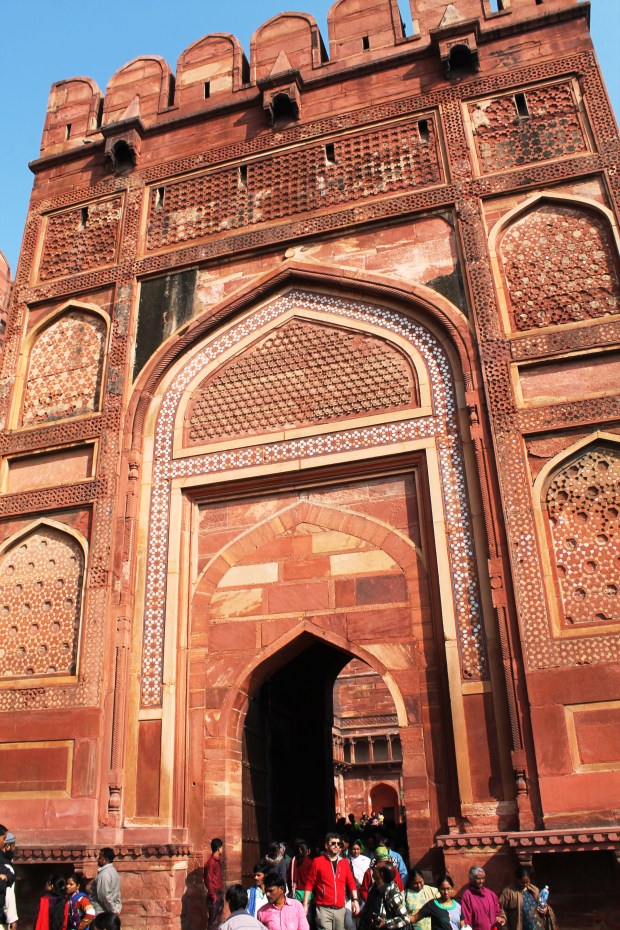 The entrance to the Red Fort was impressive, to say the least.