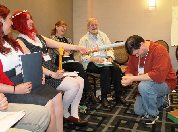 The winner of the random writing prompt knighted James Knipp.