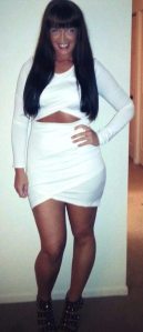 Esther wears an Ace bandage